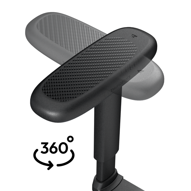 ThunderX3 TX3 SOLO – Loft Air mörkgrå kontorsstol med SYNC4- och 6D-justering (max 125 kg)