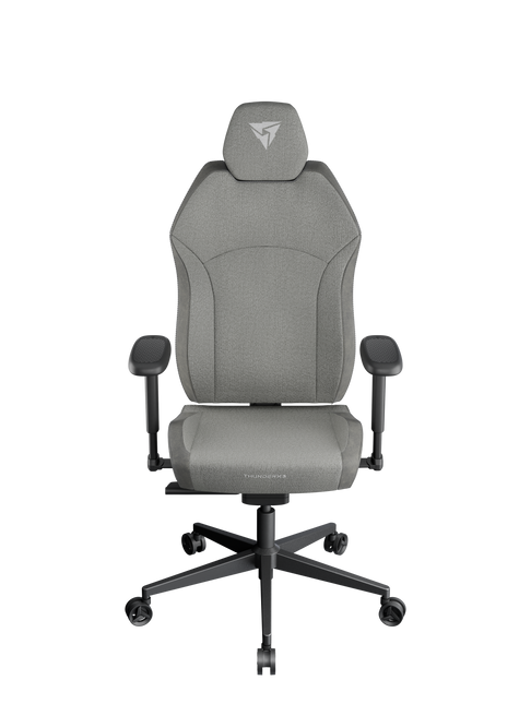 ThunderX3 TX3 SOLO – Loft Air ljusgrå kontorsstol med SYNC4- och 6D-justering (max 125 kg)