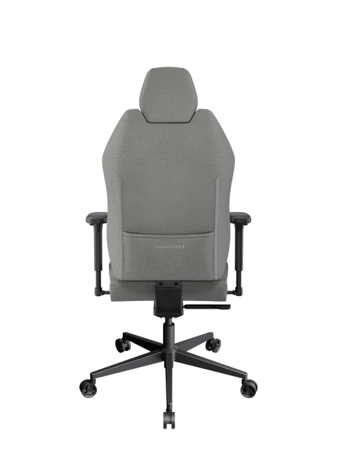 ThunderX3 TX3 SOLO – Loft Air ljusgrå kontorsstol med SYNC4- och 6D-justering (max 125 kg)