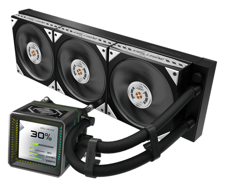 ASRock Steel Legend Dark 360 LCD AIO-vandkøling - sort
