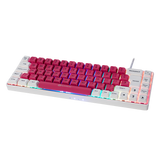 Gamiac TKL69G - Hvid/Rød - SF Tastatur - Blå Switch