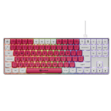 Gamiac TKL90G - Hvid/Rød - TKL Tastatur - Blå Switch