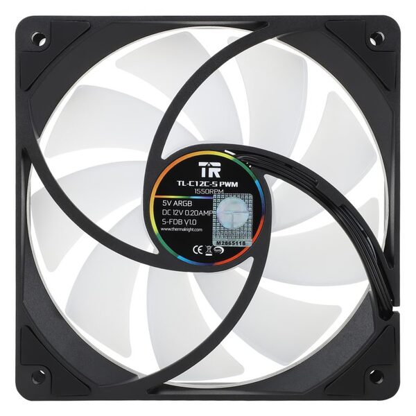 Thermalright TL-C12C-S ARGB Svart 3-pack - 120 mm fläkt