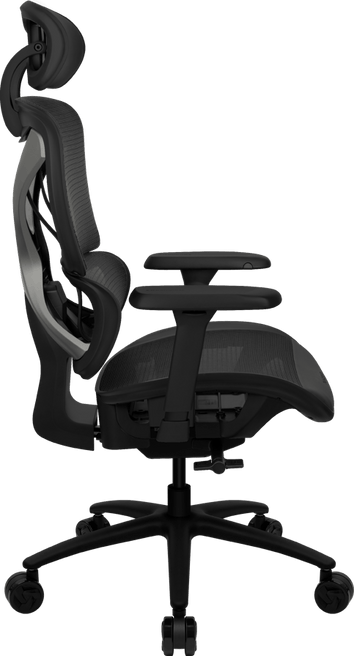 ThunderX3 YTC Mesh Black - Sync5, 125 kg max, 2D armstöd, klass 4 gaslyft