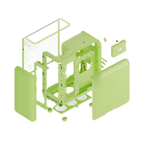 HYTE X50 Midi-Tower – Matcha Milk / Green