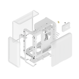 HYTE X50 Midi-Tower – Mesh Snow White