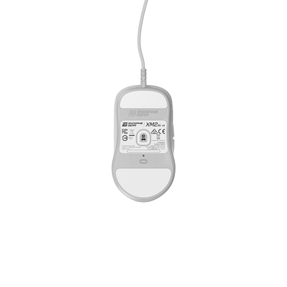 Endgame Gear XM2 8K V2 – Trådbunden spelmus (Vit Frost)