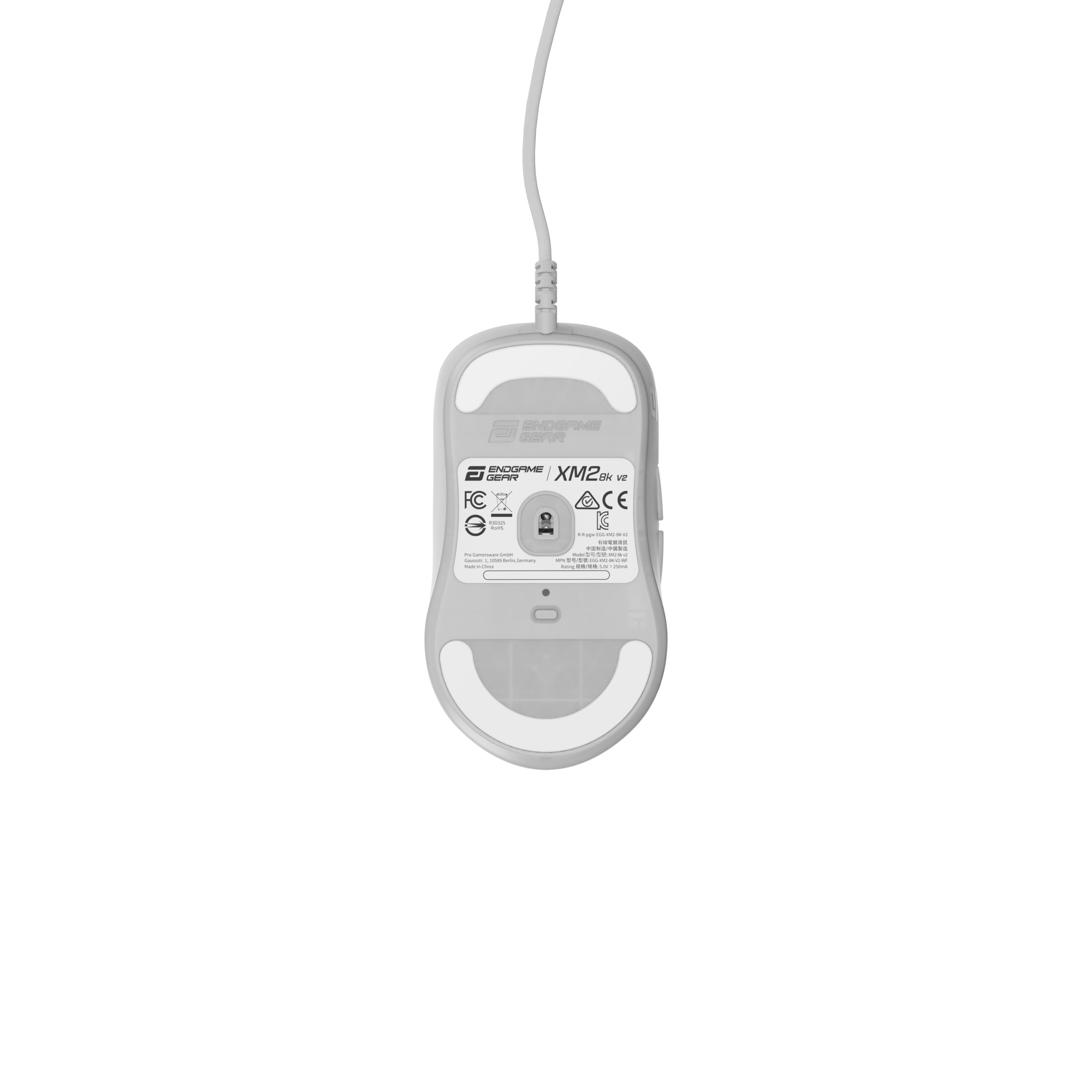 Endgame Gear XM2 8K V2 – Trådbunden spelmus (Vit Frost)
