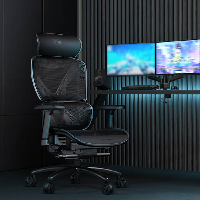 ThunderX3 XTC Mesh Black Gamingstol Max 125 kg