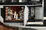 LEGO Star Wars 75419 – Dødsstjernen – nærbillede af figurer og et af rumstationens interiører