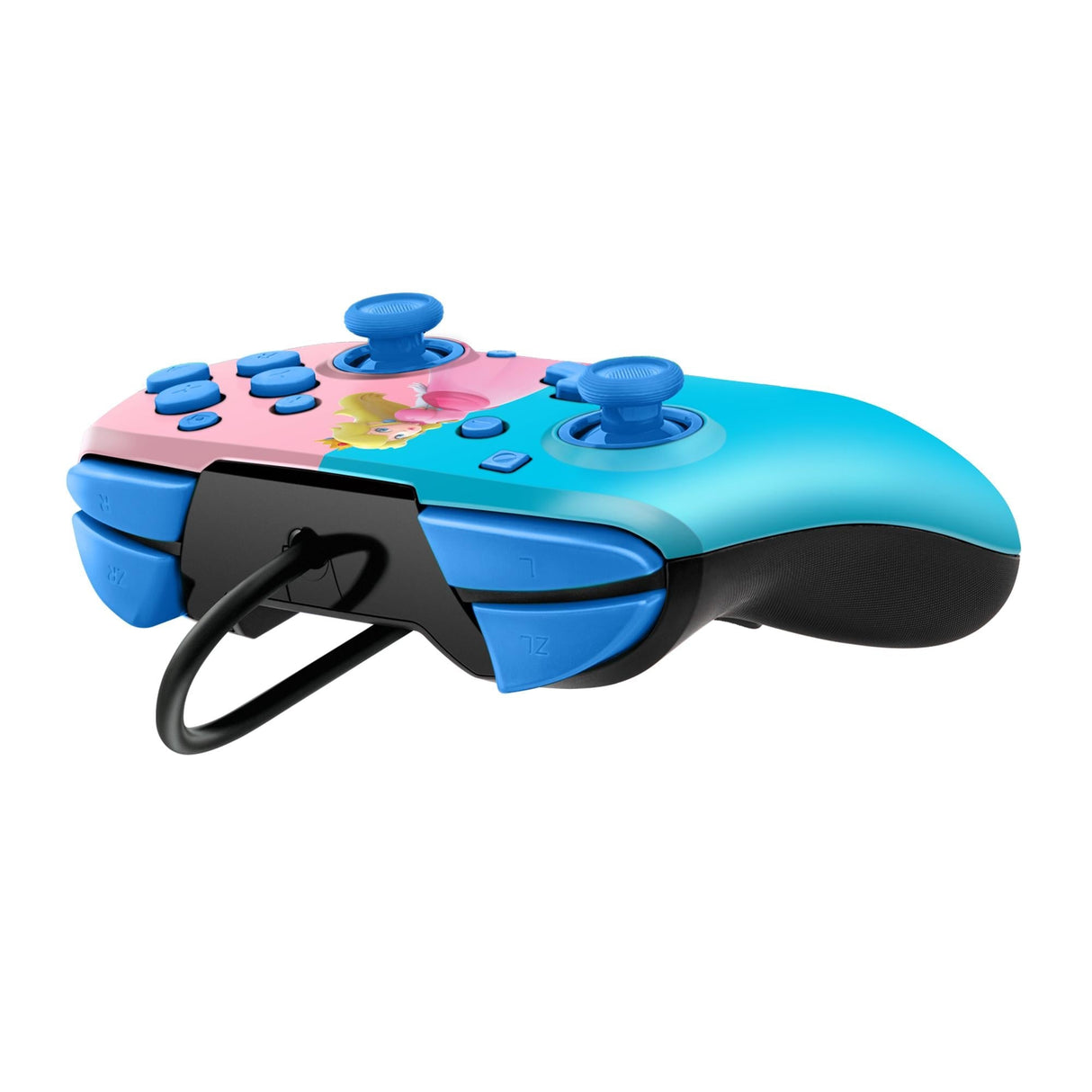 PDP Faceoff Deluxe Audio Wired Controller Peach Licensed Switch