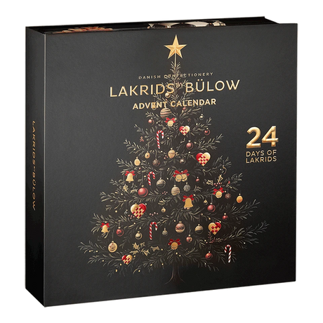 Lakrids by Bülow julekalender 2026 – 345 g – kalenderens lukkede emballage