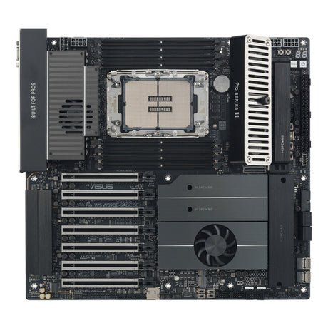 ASUS Pro WS W890E-SAGE SE – bundkortets sokkel og udvidelsespladser
