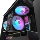 Darkflash DK352 Plus Datorfodral + 4 Fläktar (svart)
