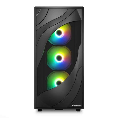Sharkoon Rebel C80G RGB ATX-kabinet – sort, glasside
