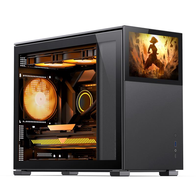 Jonsbo D31 Screen MATX Fodral, Härdat Glas - Svart