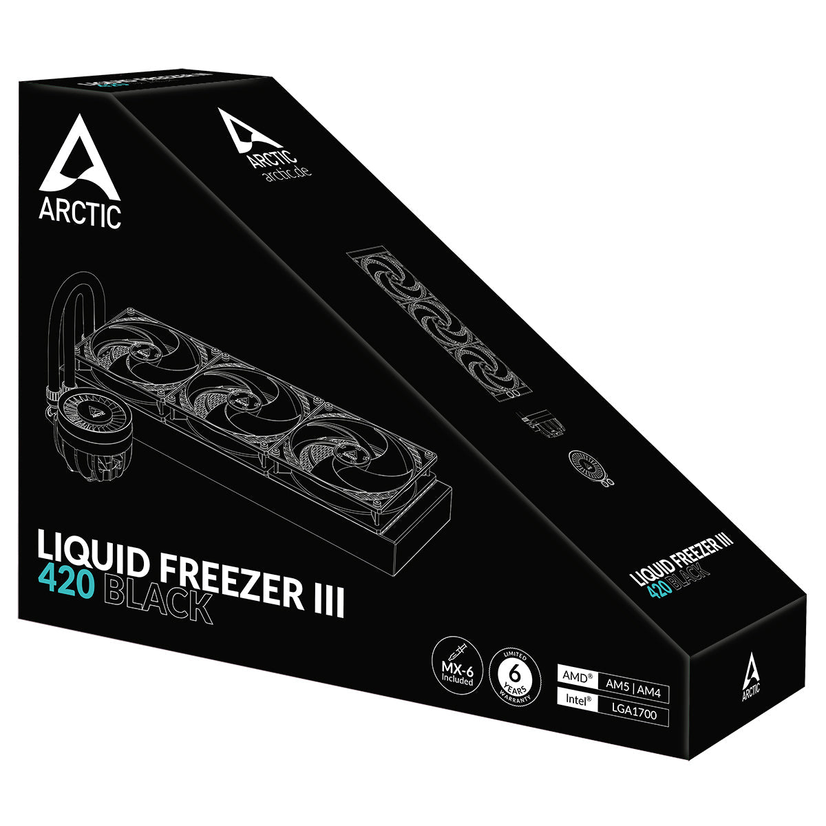 ARCTIC Liquid Freezer III 420 Kylsystem 1-pack Svart 120 Mm