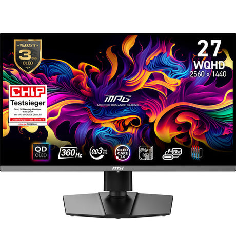 MSI MPG 271QRXDE QD-OLED – skærm – Sort