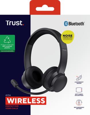 TRUST AYDA WIRELESS ENC HEADSET TRUST