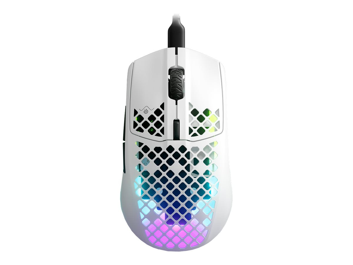SteelSeries Aerox 3 2022 Edition Optisk Kabel Vit