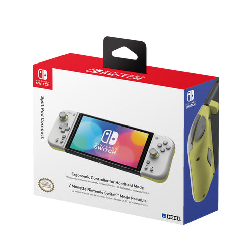 HORI Split Pad Compact - Ljusgrå/Gul