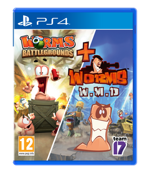 Worms Battlegrounds + Worms WMD Double Pack – PlayStation 4 – spilomslag