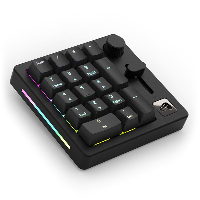 Glorious Numpad Förbyggd - Trådlös - Svart Skiffer