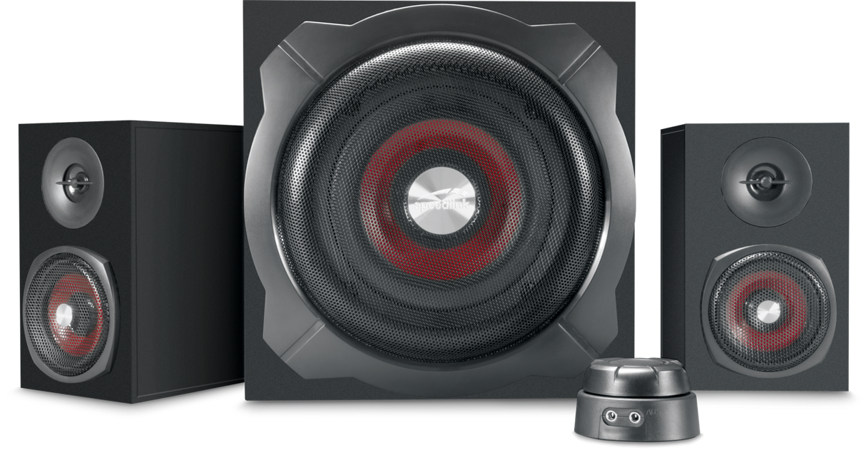 SpeedLink GRAVITY 2.1 Subwoofer System, Svart