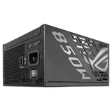 ASUS ROG Strix 850W Platinum – sidepanel og strømindgang