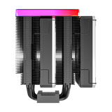 Montech Metal DT24 Premium - CPU-kylare, ARGB topplock, 2x 120 mm PWM-fläktar, LGA1700 + AM5-stöd, 270W TDP