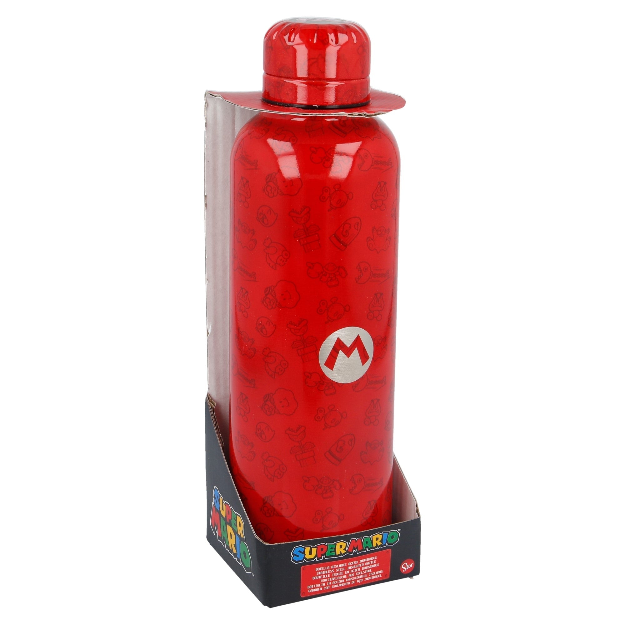 Super Mario - Metallflaska - Röd - 515 ML