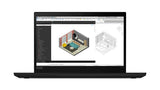 T1A ThinkPad P14s Gen 2 – front med skærm, producentillustration