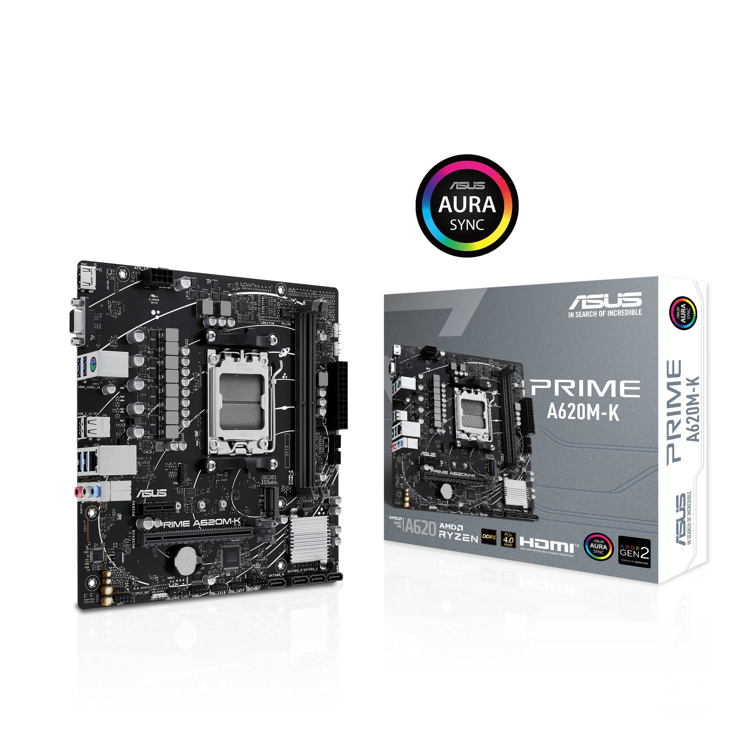 ASUS PRIME A620M-K - Sockel AM5 - Moderkort