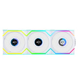 Lian Li UNI FAN SL Trådlös LCD Reverse, 3-pack, Vit - 120mm