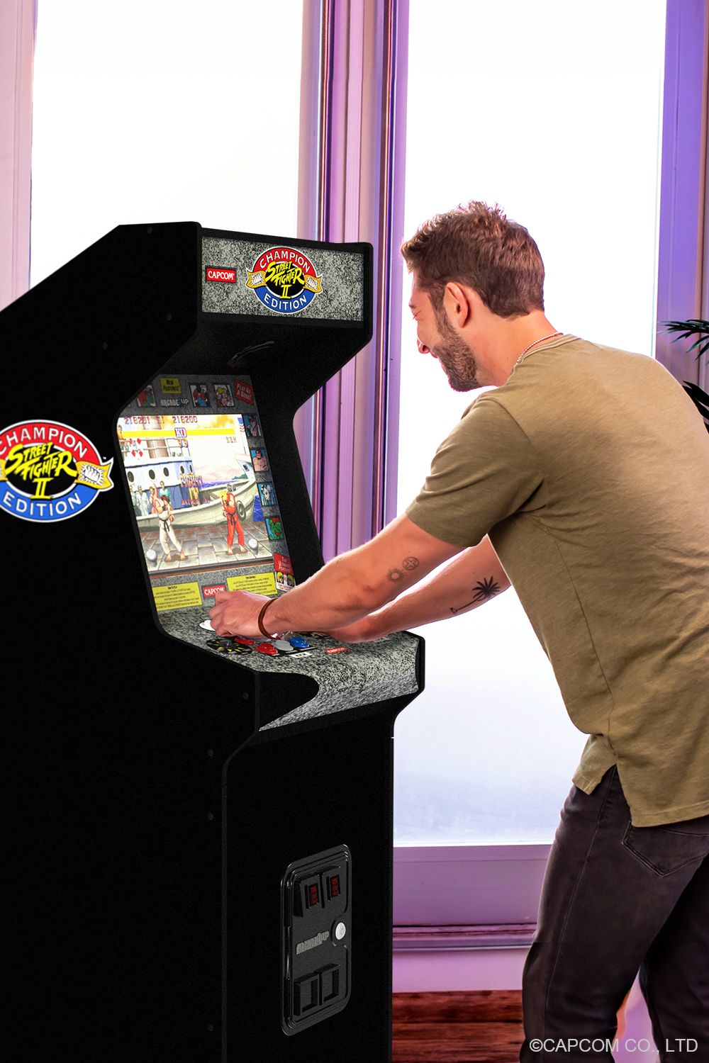 ARCADE 1 UP STREET FIGHTER DELUXE ARCADE MACHINE