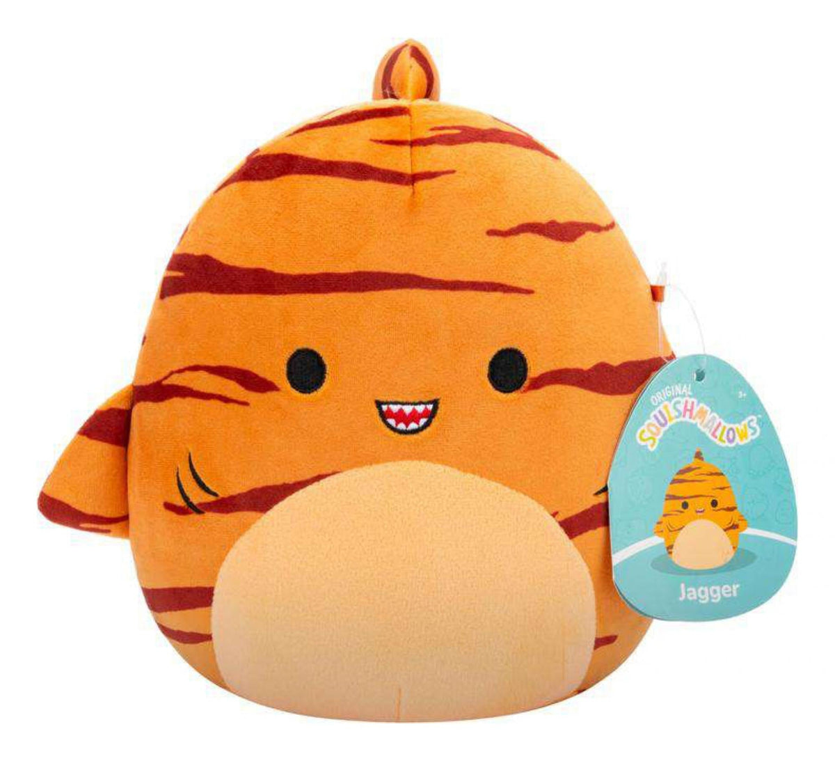 Squishmallows - 19 cm P20 Plush - Jagger The Tiger Shark (206091) Squishmallows