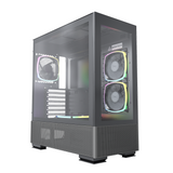 Montech Sky Two Black - Midi-torn, E-ATX, 4x ARGB PWM-fläktar