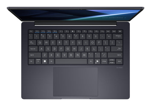 ASUS ExpertBook B5 G2 B5405CAA-NZ0409X – taster og arbejdsflade set ovenfra; tastaturlayout illustrativt