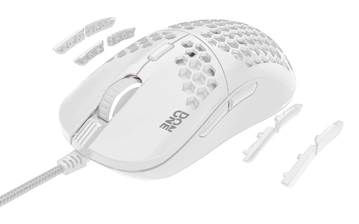 DON ONE - GM500 RGB Lätt Spelmus - VIT