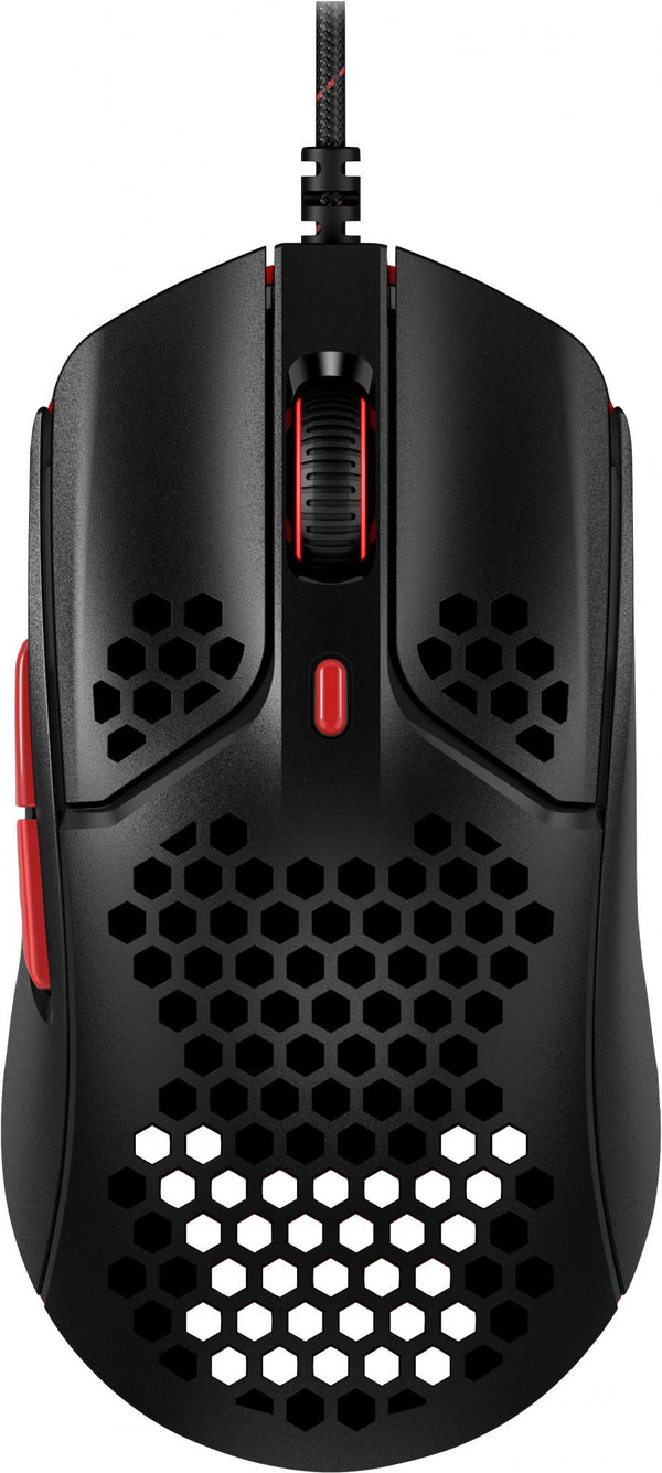 HyperX Pulsefire Haste Optisk Kabling Sort Rød