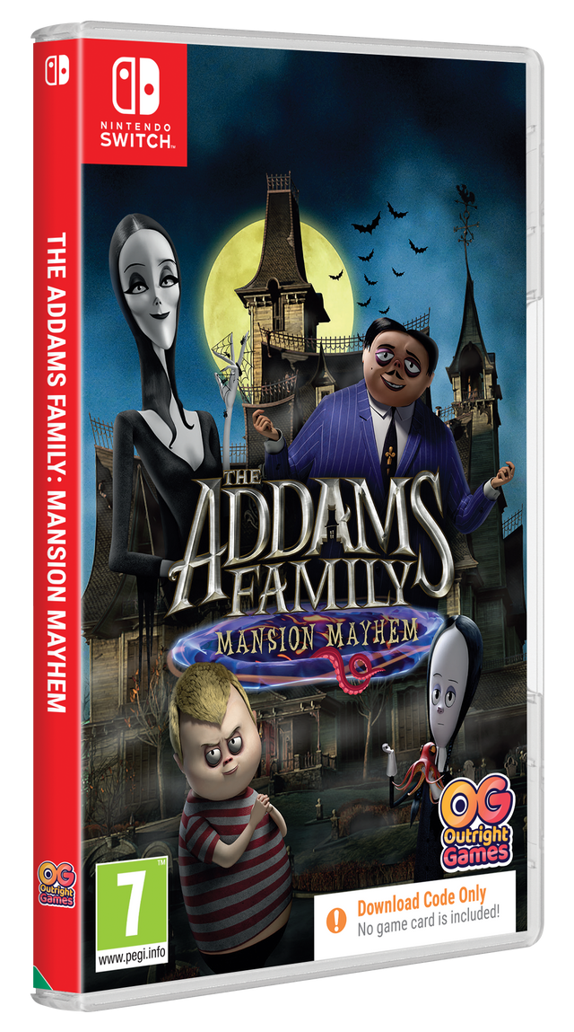 The Addams’s Family: Mansion Mayhem – downloadkode – Nintendo Switch – produktmotiv