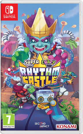 Super Crazy Rhythm Castle (Code in a Box) – Nintendo Switch-emballage