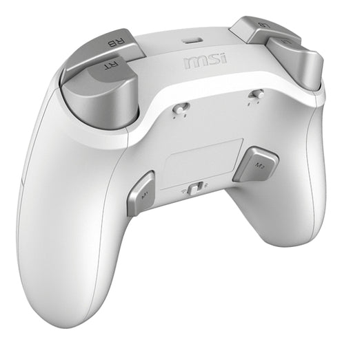 MSI FORCE GC300 Wireless – hvid controller – bagside med ekstra knapper