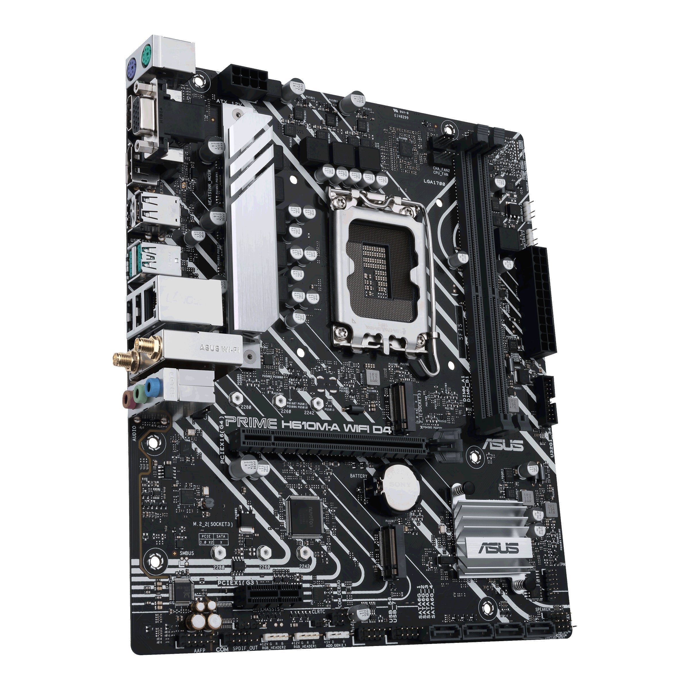 ASUS PRIME H610M-A WIFI D4 (mATX, H610, LGA 1700, DDR4)