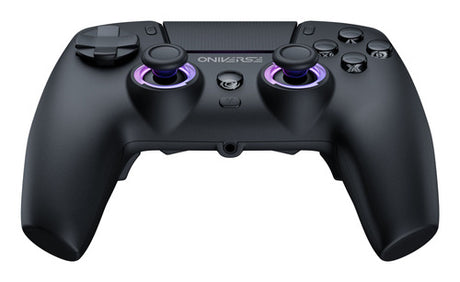 Oniverse Starion – trådløs PS5-controller i Obsidian Black – set ovenfra