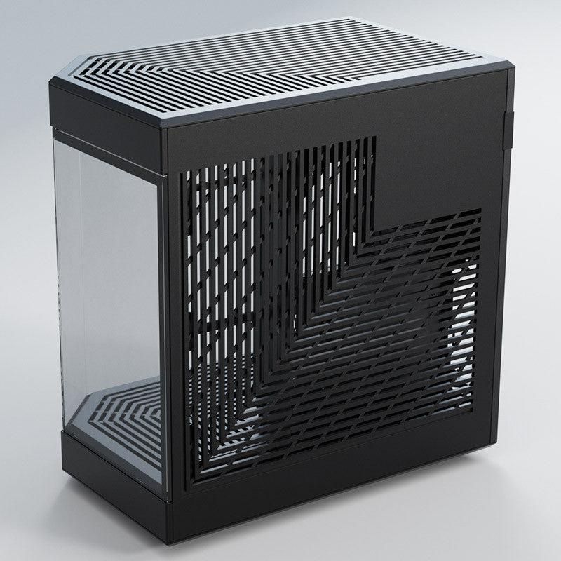 Hyte Y60 Midi Tower - svart/svart, PCI-e 4.0, panoramautsikt över glas