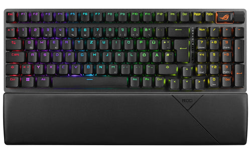 ASUS ROG Strix Scope II 96 Tastatur Mekanisk Per-tast RGB Trådløs Kablet Tysk ASUSTeK COMPUTER