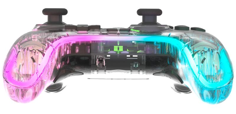 Speedlink - RAIT NX RGB Gamepad - Wireless/Wired - for PC/Android/Switch OLED/Lite, clear transparent Speedlink