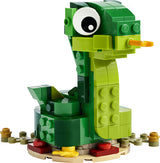 LEGO Iconic 40707 – Slangens år – grøn slangemodel med dekoreret base