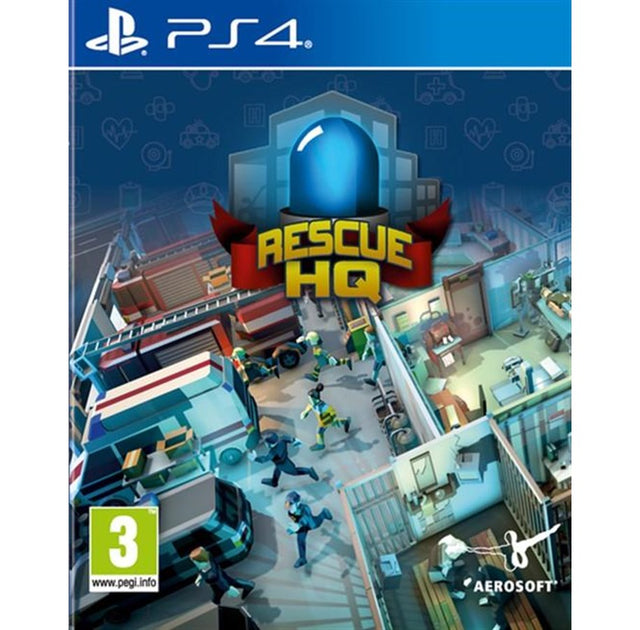 Rescue HQ - The Tycoon – PlayStation 4 – spilomslag